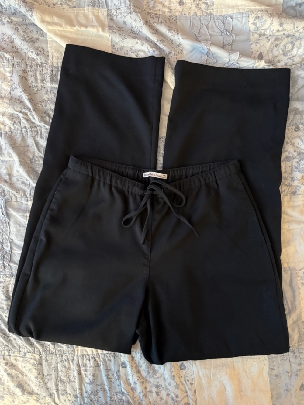 Black Drawstring Pants - Picture 2 of 5